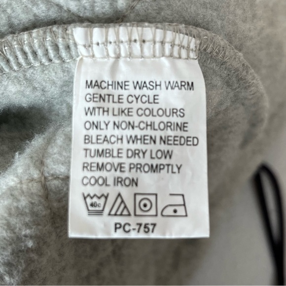 Vintage Arrow Blue Jeans Co Jacket Mens Large Gray Fleece 1/4 Zip Pullover - Picture 15 of 16